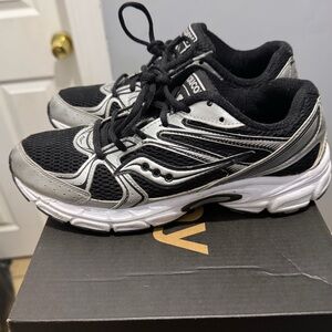 Saucony Black & Silver Sneakers